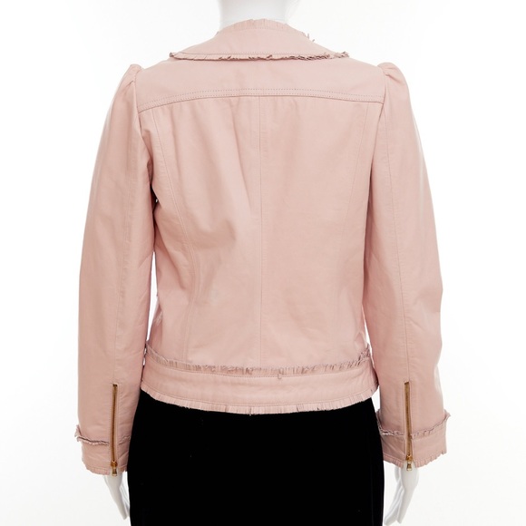 VALENTINO pink leather jacket / approx XS/S - Picture 6 of 8